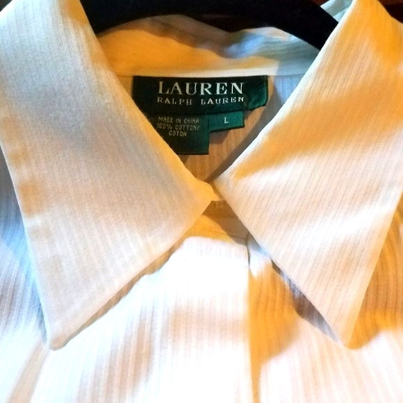 Ralph Lauren White Cotton Blouse w/ Ruffled Cuff - Picture 6 of 6